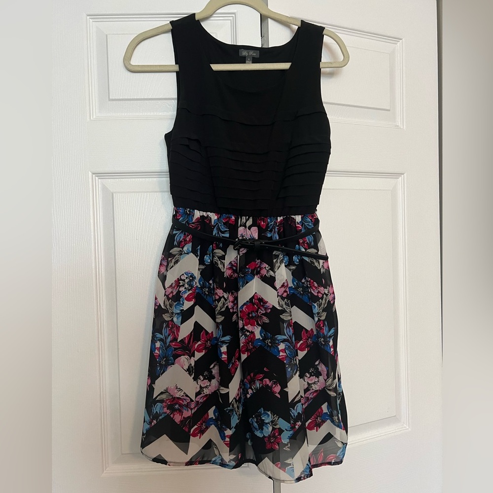 Tank dress with belt